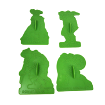 Vintage 1990 Wilton Teenage Mutant Ninja Turtles Green Plastic Cookie Cutters - £18.67 GBP