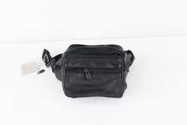 Deadstock Vintage 90s Streetwear Mini Leather Fanny Pack Waist Belt Bag ... - $44.50