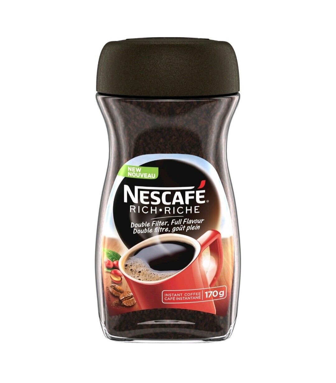 Primary image for 2 x Nescafe Rich Instant Coffee Double Filter from Canada 170g / 6 oz each