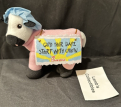 Chik Fil A Cow Plush 7” 2016 Gud Hair Dayz Start With Chikin Stuffed Animal Toy - $14.53