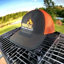 NBBQL National BBQ League SnapBack Trucker Hat Orange Grilling Competiti... - $273.86 MXN