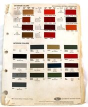 1975 GM Buick/Chevrolet/Olds/Pontiac/Cadillac Ext/Int Color Chips 649 - €6,79 EUR