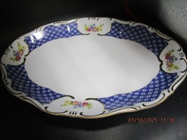 &quot;Zsolnay Pecs&quot; Hungary Antoinette Large Oval Tray 14.5 X 10.5 In ^^ - $143.55