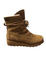 Bearpaw Krista Classic Lace Up Suede Boots Hickory size 10 ($) - £55.39 GBP