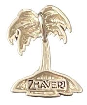 New Silver Tone Metal St. Maarten Charm Pendant Palm Tree Z. Haveri Martin image 4