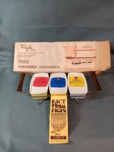 Vintage 1970s Figi&#39;s INC. Cheese Holder Server With Empty Cheese Containers - £18.95 GBP