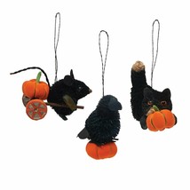 Gallerie Ii 5&quot; Halloween Trio Buri Halloween Christmas Ornaments Set Of 3 - £31.24 GBP