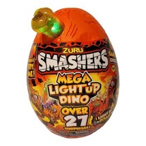 Zuru Smashers Mega Light Up Dino Egg 27 Surprises Series 4 Exclusive Yellow Bone - £31.89 GBP