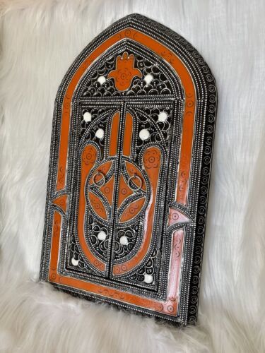 Primary image for Hand-Painted Mirror with Geometric Patterns and Floral Motifs-Boho, decorative