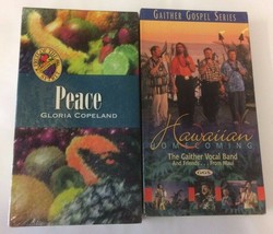 Christian Videos VHS Tape lot of 2 Peace Gloria Copeland &amp; Hawaiian Homecoming - £11.67 GBP