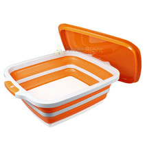 DRIPEZ BBQ Prep Tub with Lid and Built-in Cutting Board Foldable Design ... - £66.88 GBP