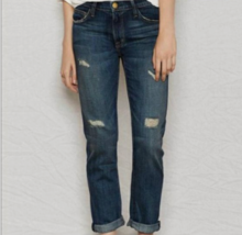 NWT 100% AUTH Current/Elliott The Fling Repo Destroyed Jeans $258 - $158.00