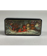 Russian Hand Painted &amp; Signed Christmas Fairy Tale Horses Trinket Box - £37.15 GBP