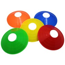 100 Multicolor Disc Cones Soccer Football Track Field marking Coaching P... - £42.52 GBP