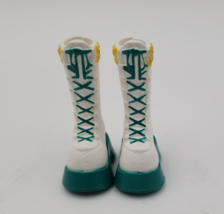 Barbie My Scene Shopping Spree Fashion Pack Shoes - White Green Yellow Boots - £7.65 GBP