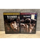 Rambo First Blood Part II &amp; Rambo III Ultimate Edition DVD Set Sly Stallone - £4.53 GBP
