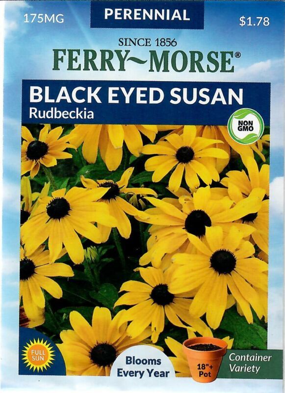 Best Rudbeckia Black Eyed S-N Flower Seeds Ferry Morse  - $8.42