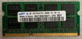Lot of 2 Samsung 2GB 2RX8 PC3-8500S-07-00-F0 Laptop Memory  M471B5673DZ1... - £7.07 GBP
