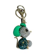 Cabbage Green And White Metal Mouse Couple Keyring Keychain Gift  - $9.26