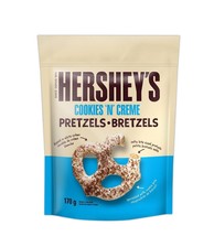 3 bags of Hershey&#39;s COOKIES &#39;N&#39; CREME coated pretzels 170g each Free Shipping - £23.78 GBP