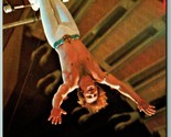 Elvin Bale Trapeze Ringling Bros Barnum &amp; Bailey Circus UNP Chrome Postc... - $6.88