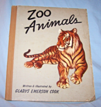 1943 Zoo Animals HB w/out dj-Gladys Emerson Cook-Beautiful Color Pictures - £18.16 GBP