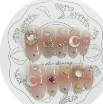 Shiny nails,Wedding Nail,Summer Nails,Handmade exquisite press-on nails - £23.92 GBP