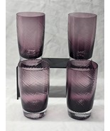 PIER 1 IMPORTS 5.75&quot; Iced Tea Soda Glass Amethyst Ribbed Swirl - UNUSED ... - $831.75 MXN