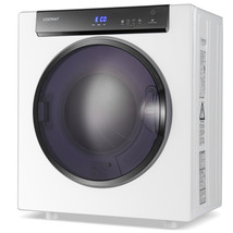 1400 W 8.8 LBS Electric Clothes Dryer Efficient Heating for Highest 149F White - £378.40 GBP