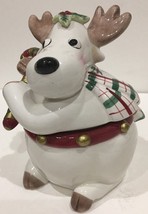 Fitz & Floyd Essentials Reindeer Trinket Jar - £28.82 GBP