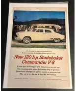 1951 STUDEBAKER 120 HD COMMANDER V-8 Vintage Car Ad Art - £5.46 GBP
