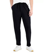 Id Ideology Men&#39;s Jersey Open Jogger Pants in Deep Black-Small - $17.97