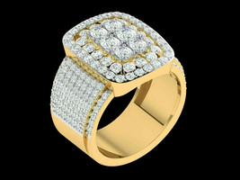 Anello di fidanzamento unico da uomo con diamante rotondo da 3,89 ct,... - £112.50 GBP
