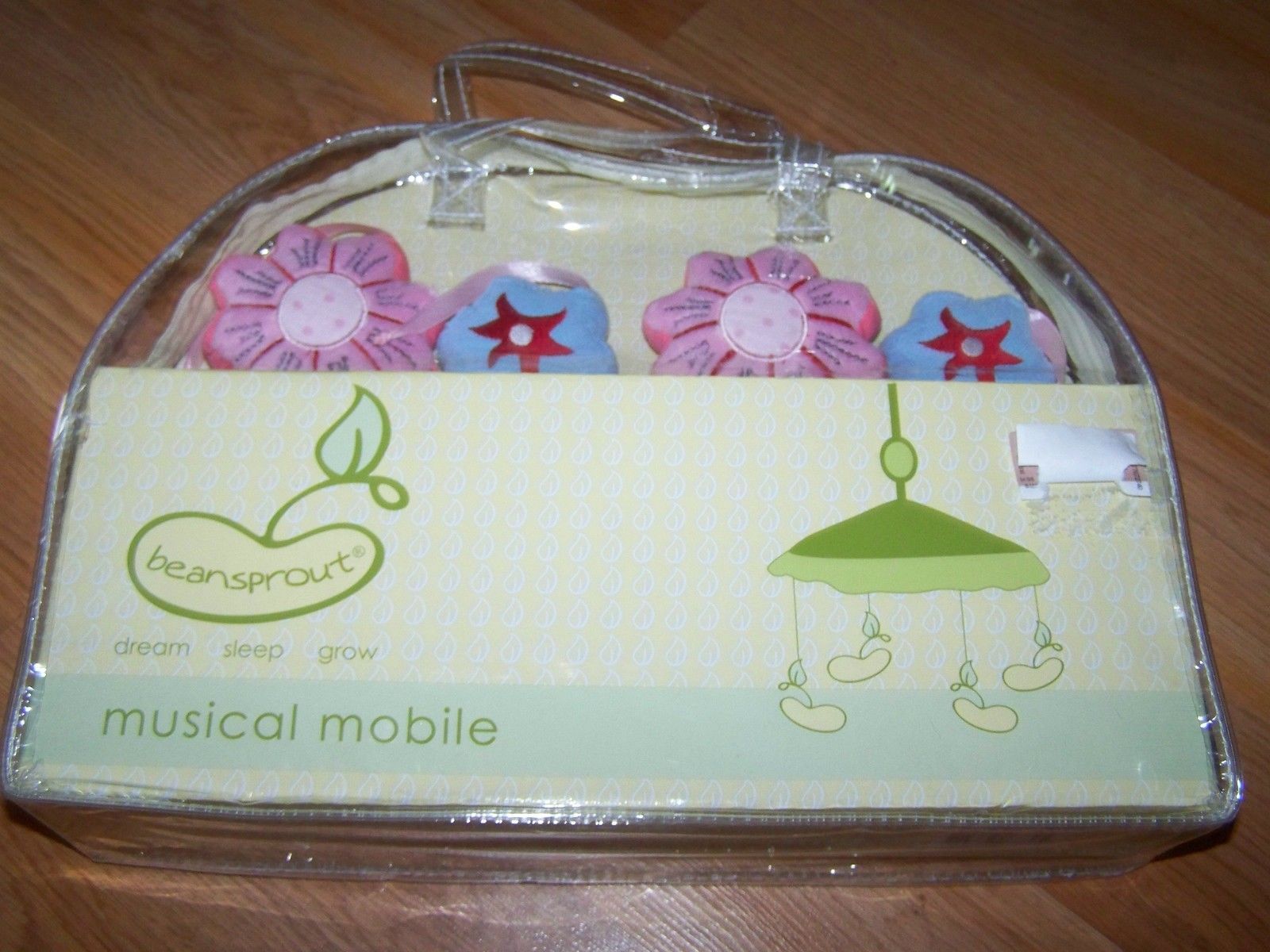 Primary image for Beansprout Camille Musical Mobile Nursery Decor Pink & Blue Flowers Baby Girl 