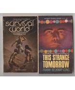 Frank Belknap Long Survival World &amp; This Strange Tomorrow 1st Printings - £9.59 GBP
