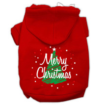 Red XXXL Scribbled Merry Christmas Pet Hoodie - £26.74 GBP