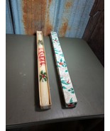 NOS Old Christmas Candle With Original Box Made Republic of Ireland 18 Inch - $27.69