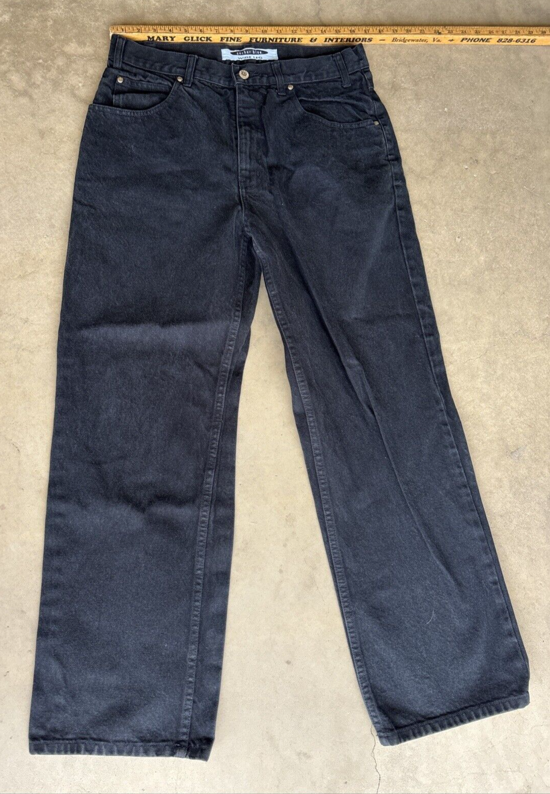 VINTAGE Anchor Blue Jeans Mens 33x 29 Wide Leg Baggy Grunge Skater 90s Y... - $74.25