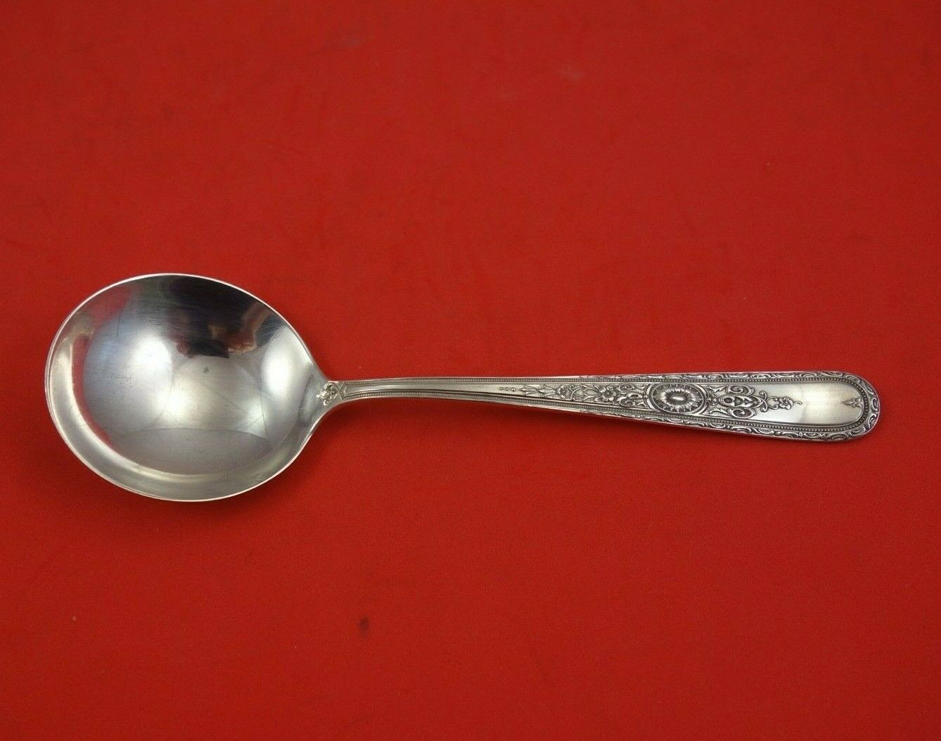 Lady Sterling by Weidlich Sterling Silver Bouillon Soup Spoon 5 5/8" Vintage - £46.69 GBP