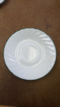 Corelle by Corning Callaway Ivy Pattern  Saucer 6 1/4&quot; white swirl with green tr - £2.39 GBP