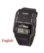 English Talking Watch Voice Announcement Alarm Blind Visually Impaired S... - $36.90