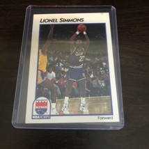 1991-92 NBA Hoops McDonald&#39;s Basketball #38 Lionel Simmons Sacramento Kings - $1.00