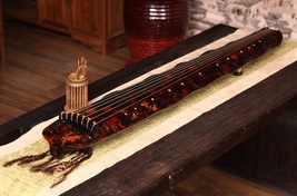 Guqin Banana leaf type Laoshanmu Cinnabar red Professional performance C... - £772.89 GBP