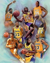 Los Angeles Lakers Legends 8X10 Photo La Basketball Nba Kareem Shaq Kobe Magic - £3.89 GBP