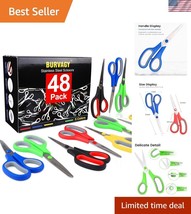 Bulk 48-Pack 8&quot; Stainless Steel Multipurpose Scissors with Comfort Grip - $66.99