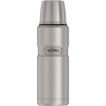 THERMOS Stainless King Vacuum-Insulated Compact Bottle, 16 Ounce, Matte Steel - £31.96 GBP