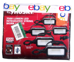 USED - HUSKY 7500 Lumen LED String Construction Lights - £43.71 GBP