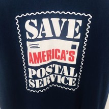 Vintage Save Americas Postal Service Windjammer T Shirt Medium USPS Post... - $14.75