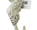 White  Rooster Cast Iron Kitchen Bathroom Wall Coat Towel Hook - $14.12