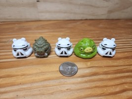 Star Wars Angry Birds Battle Collectible Game Figures Lot of 5 Great Set - $9.71